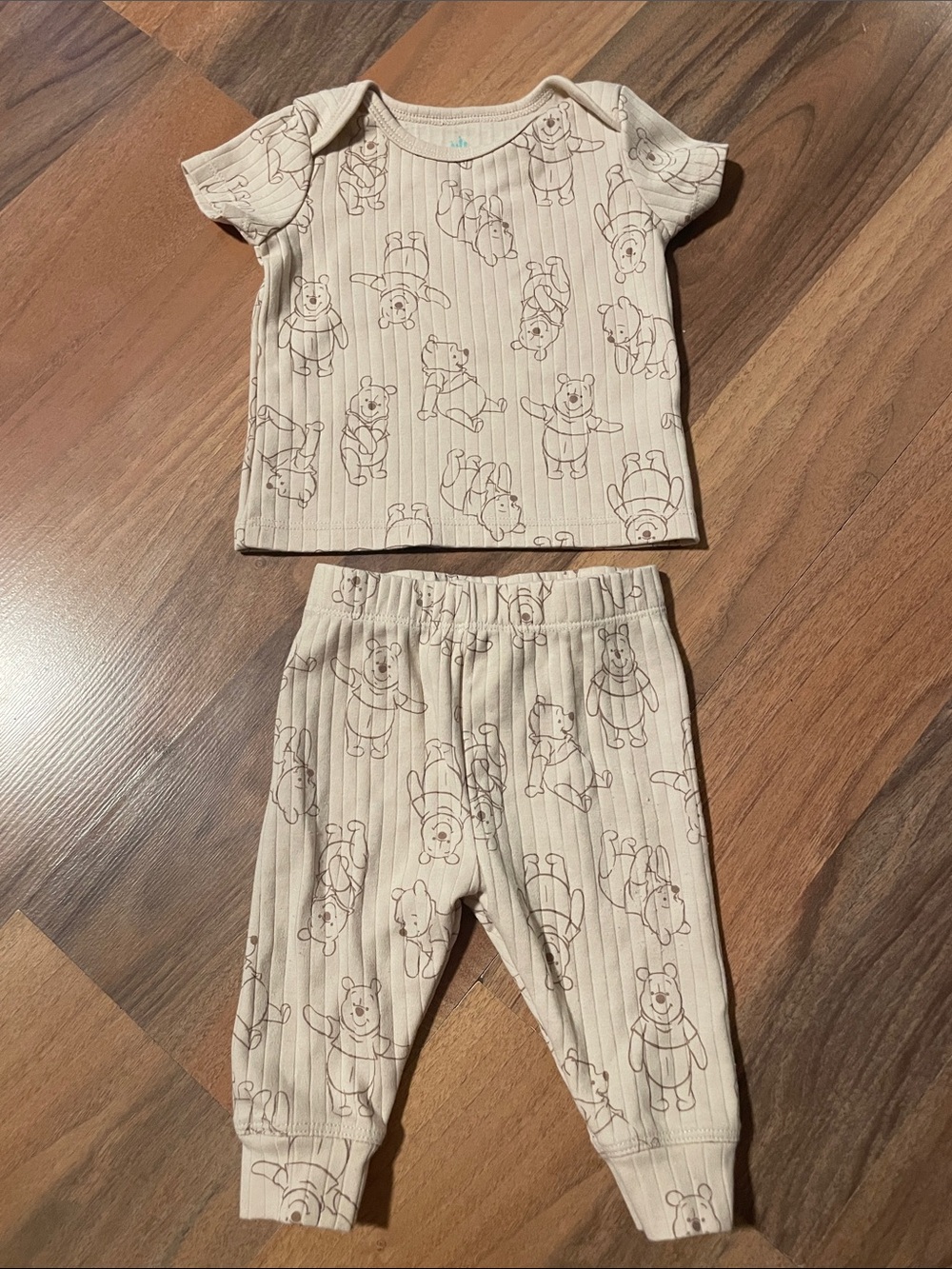 Kids Winnie the Pooh Print Set - Cozy Ribbed Set